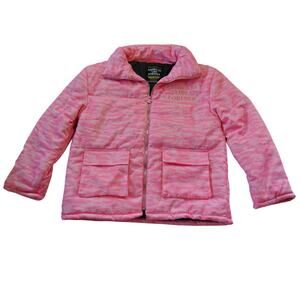 A**holes Live Forever Pink Medium Winter Full Zip Up Jacket